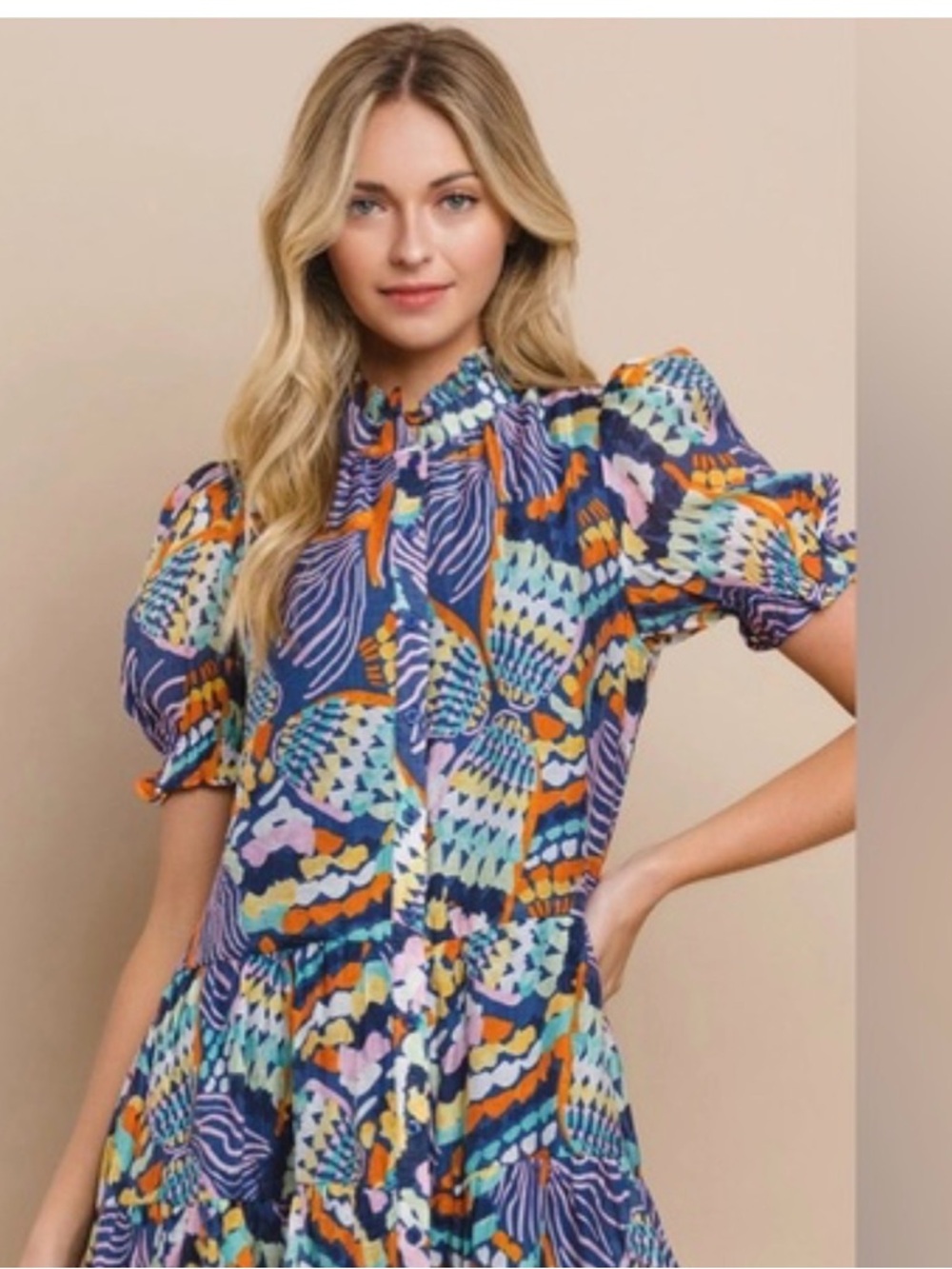 TCEC  BLUE SAMIRA DRESS